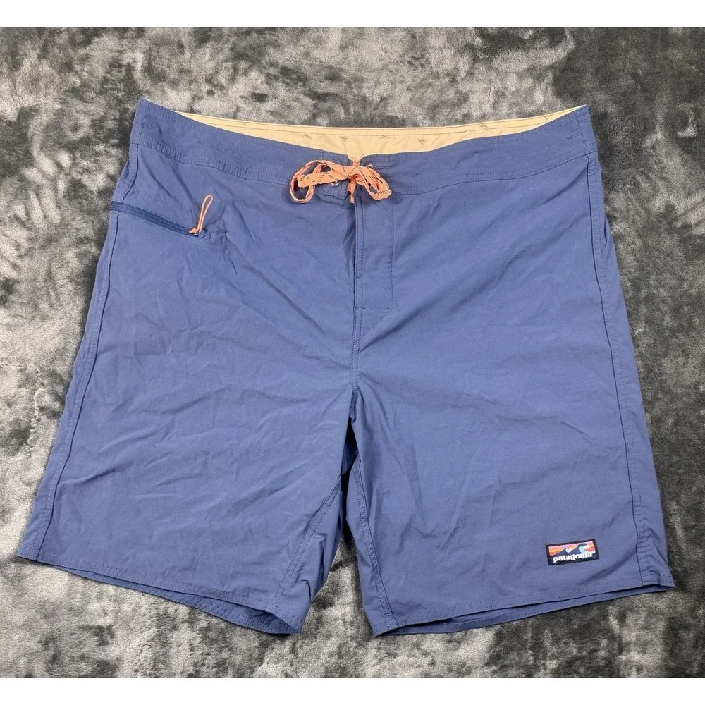 Patagonia Stretch Wavefarer Boardshorts Men's 40 Blue STY86543
